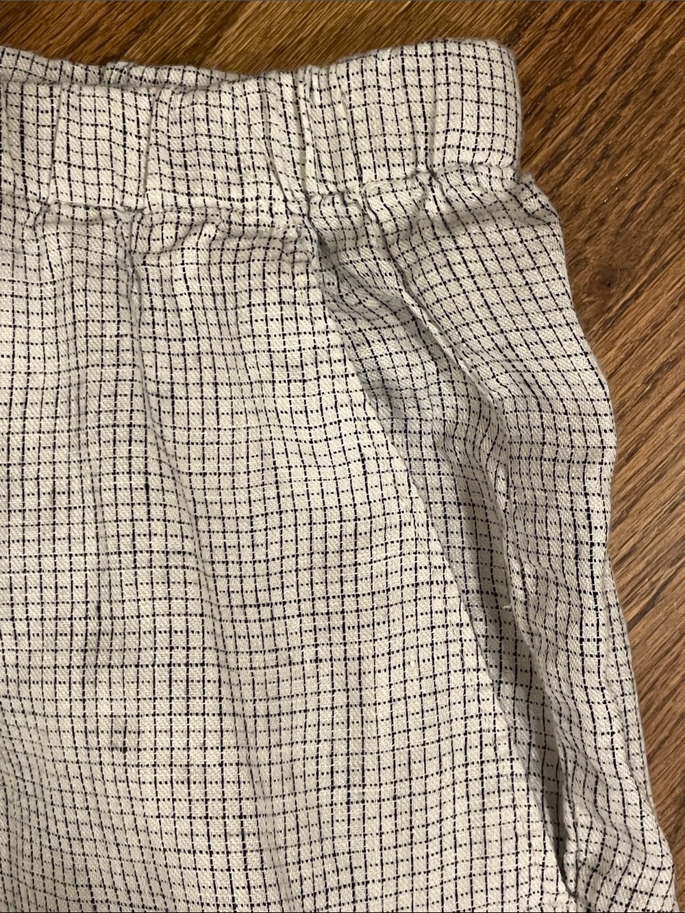 Eileen Fisher Light blue check 100% linen Relaxed Blazer & Pants Set XL - Picture 9 of 12